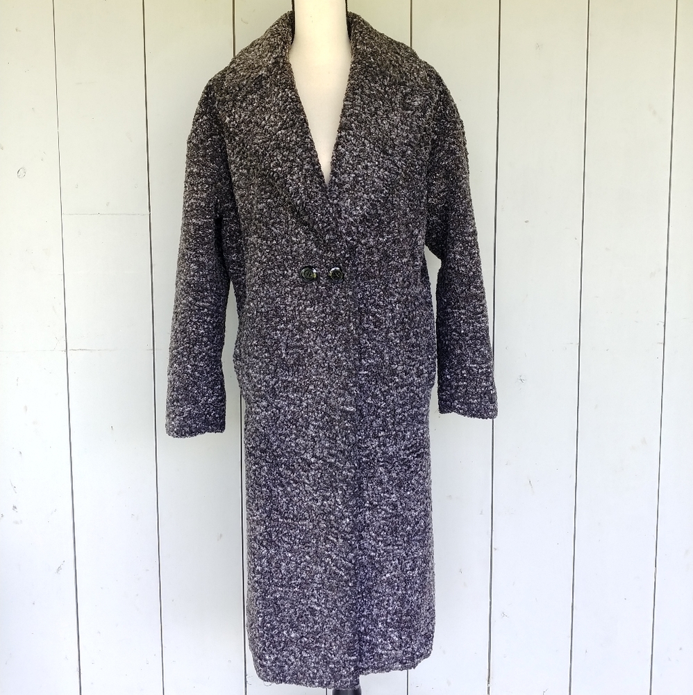 AVEC LES FILLES | Oversized Teddy Cacoon Long Coat
